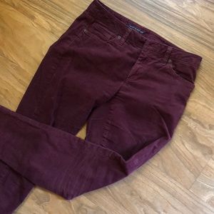 Maroon skinny corduroy - Final price